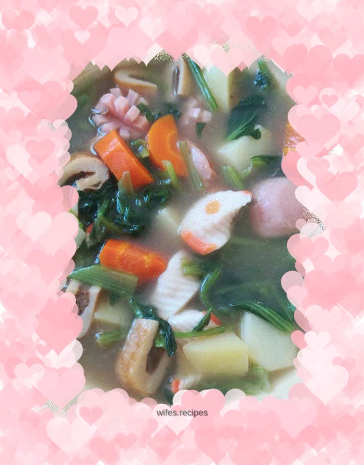 Vegetarian soup hotpot