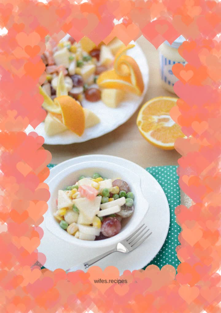 【Fruit and Vegetable Salad】An afternoon dessert suitable for pregnant women and children