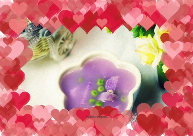 Purple yam, peas and multigrain porridge