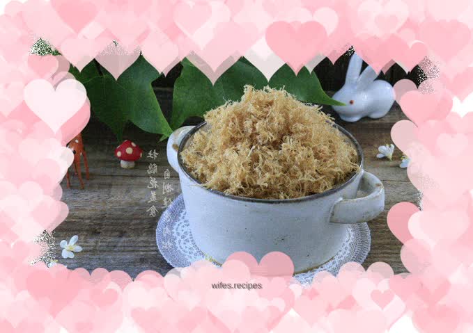 Homemade healthy pork floss