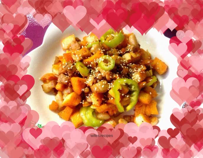 [Stir-fried steamed buns with diced meat]------Korean barbecue flavor