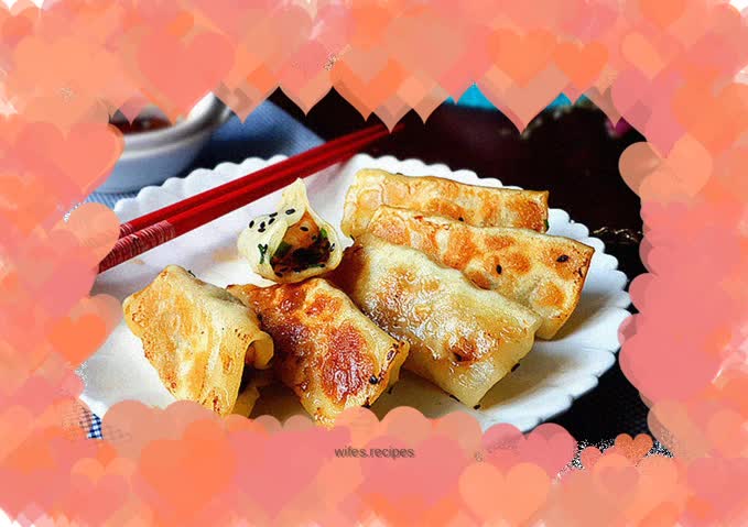 Pork and three fresh pot stickers