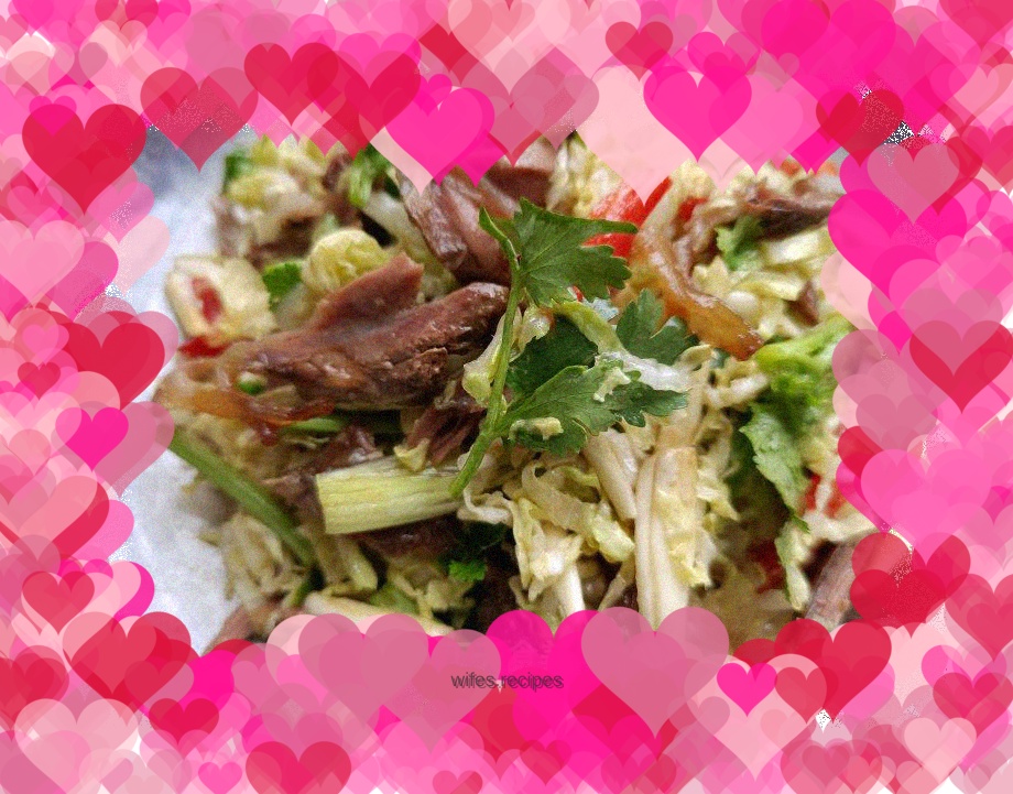 "Baicai" Chinese cabbage mixed with goose legs