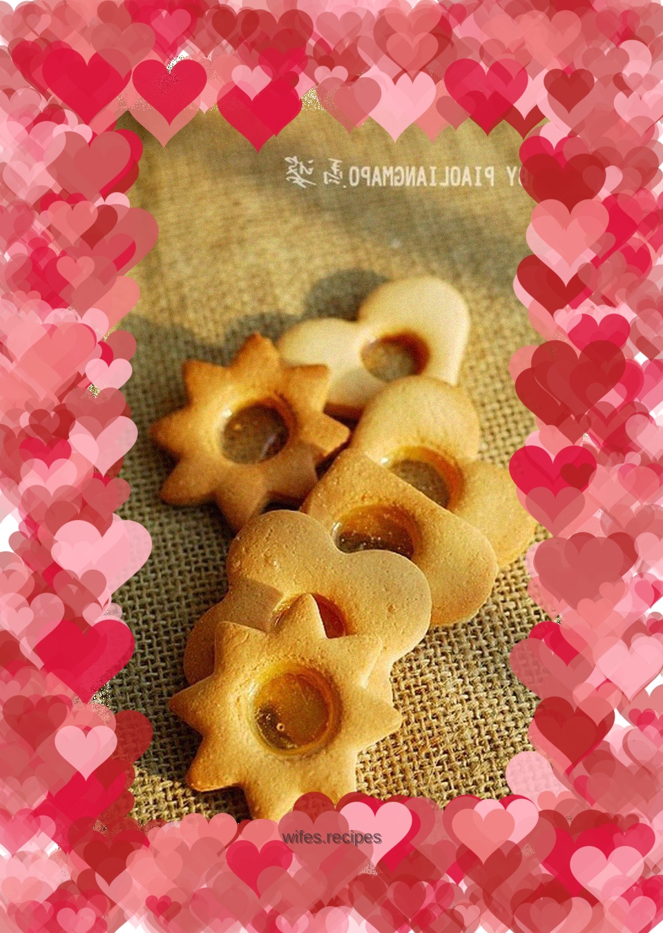 My heart is made of glass-----glass heart cookies