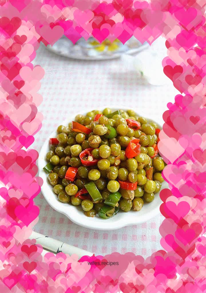 Stir-fried peas