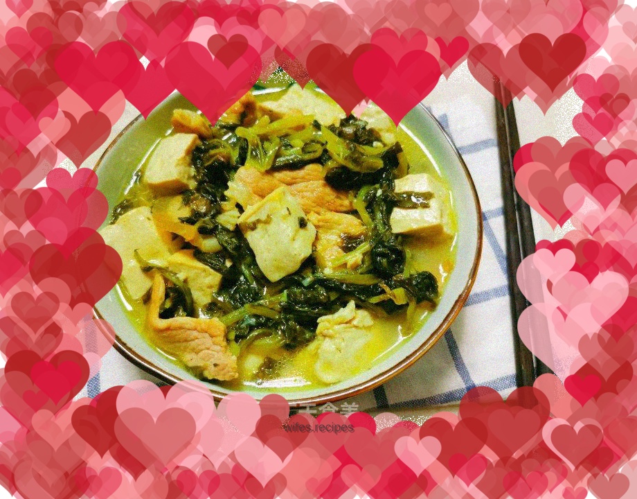 Snow red stewed tofu