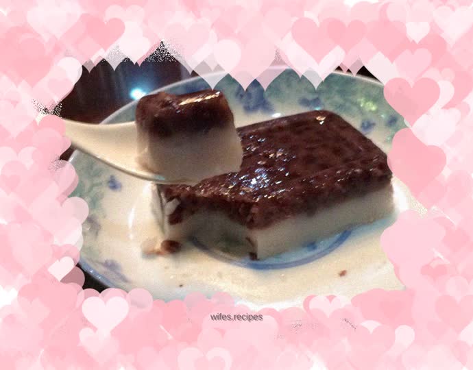 Coconut Red Bean Cake