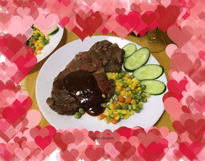 French red wine steak