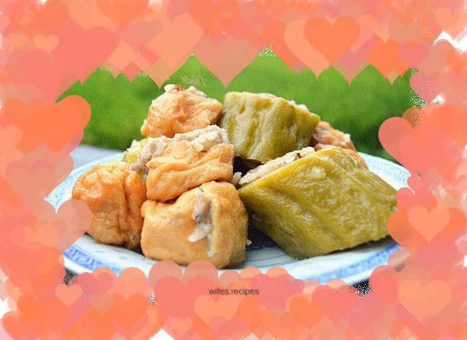 Stuffed Bitter Melon Oil Tofu