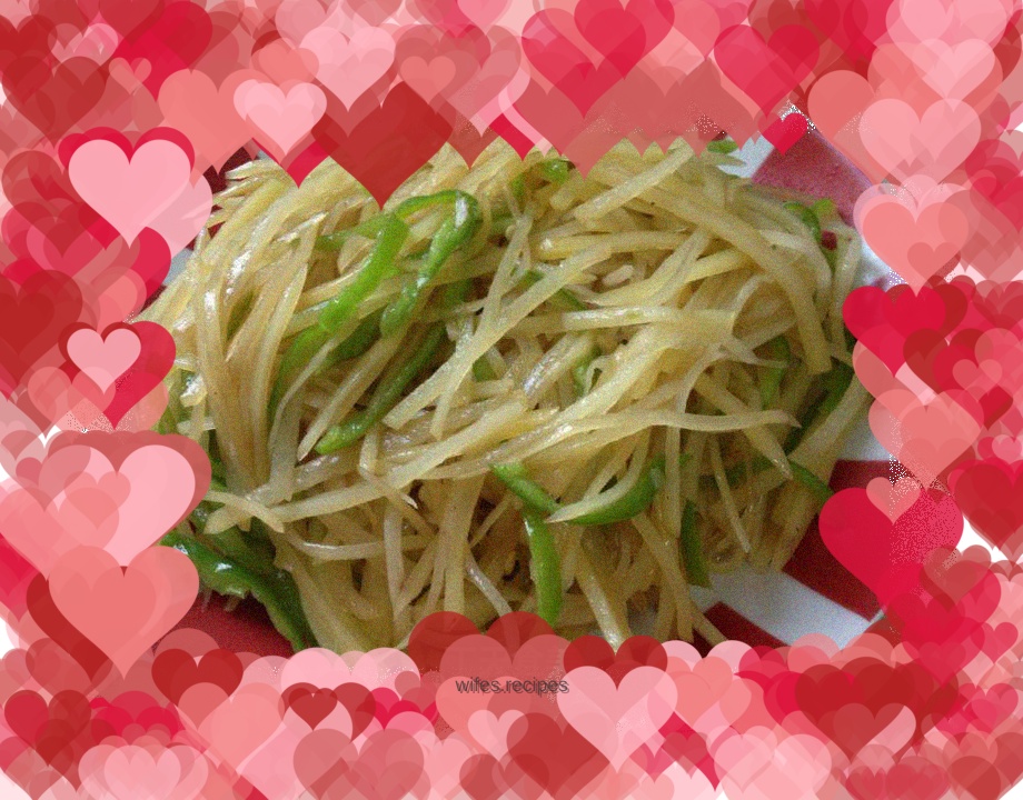 Vinegar potato shreds