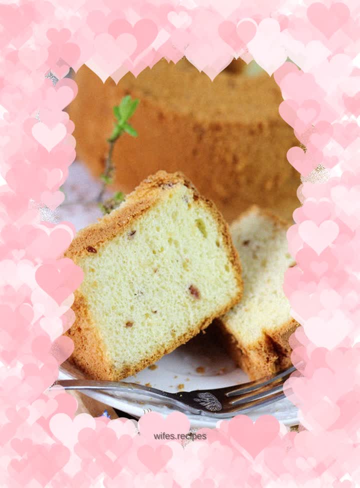Cranberry Chiffon Cake