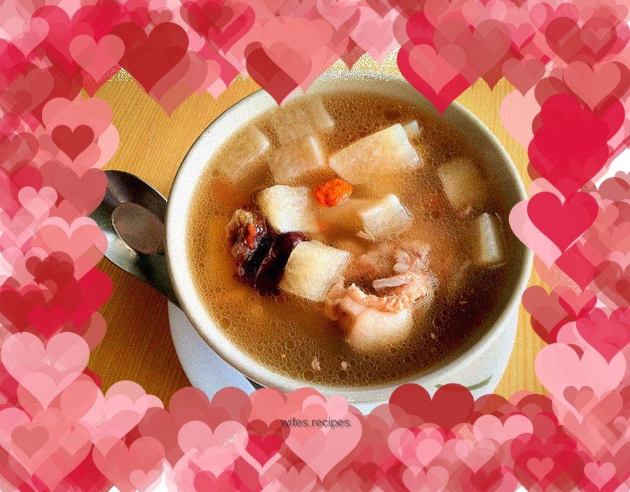 Spiced radish stewed with big bones