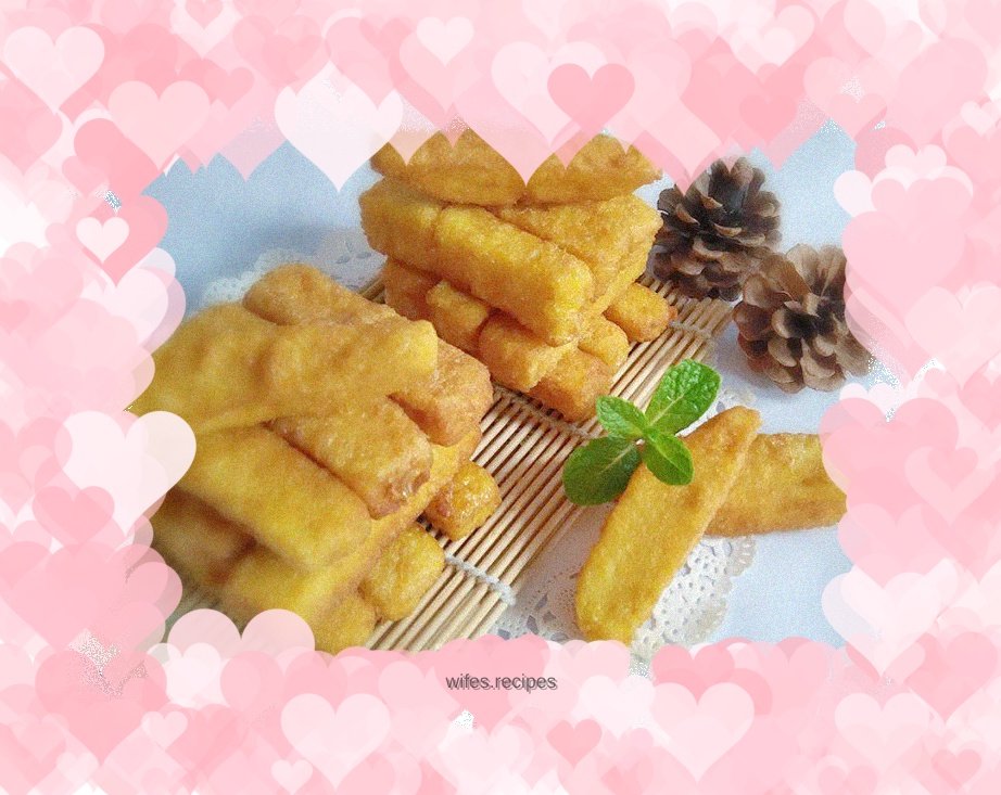 Golden fried steamed buns