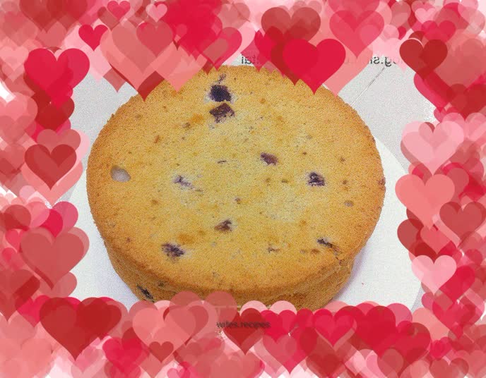 Purple sweet potato chiffon