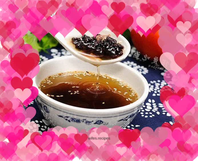 The story of spoon, chopsticks and bowl---------▷Black Pearl Sweet Soup◁