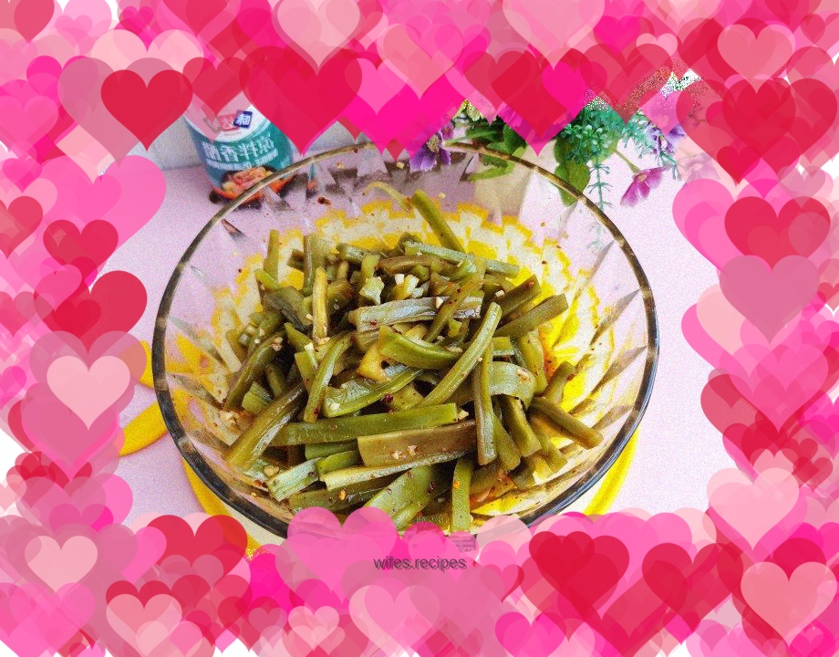 Cold tribute vegetables