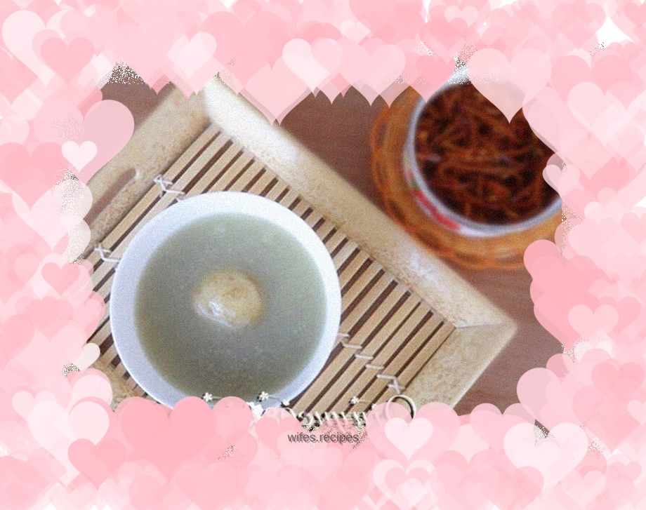 Black millet and potato porridge