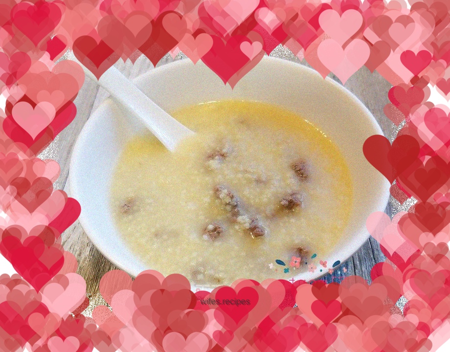 Beef and millet porridge