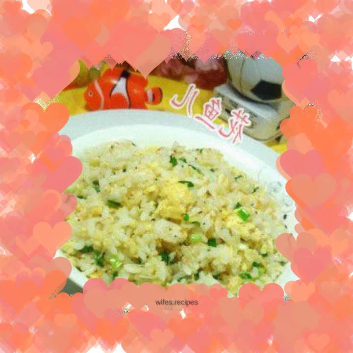 Duck egg and shrimp skin fried rice