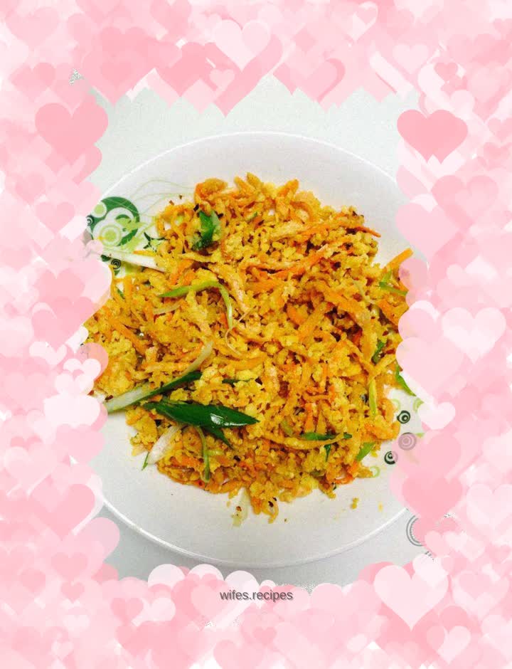 Steamed shredded carrots steamed vegetables