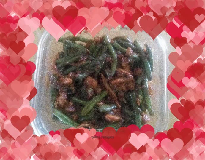 Fried beans with soy sauce