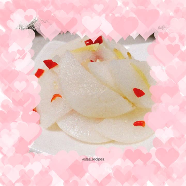 Hot and sour crispy radish