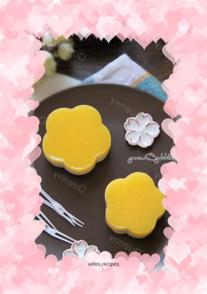 Orange mousse cake-QQ sugar version