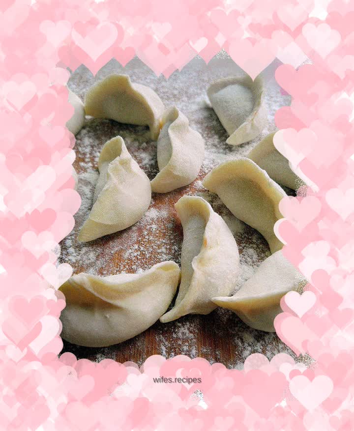 Three fresh dumplings