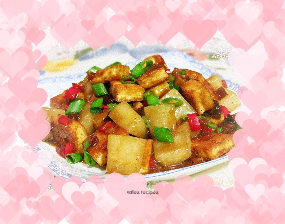 Winter Melon Tofu with Red Wine Sauce
