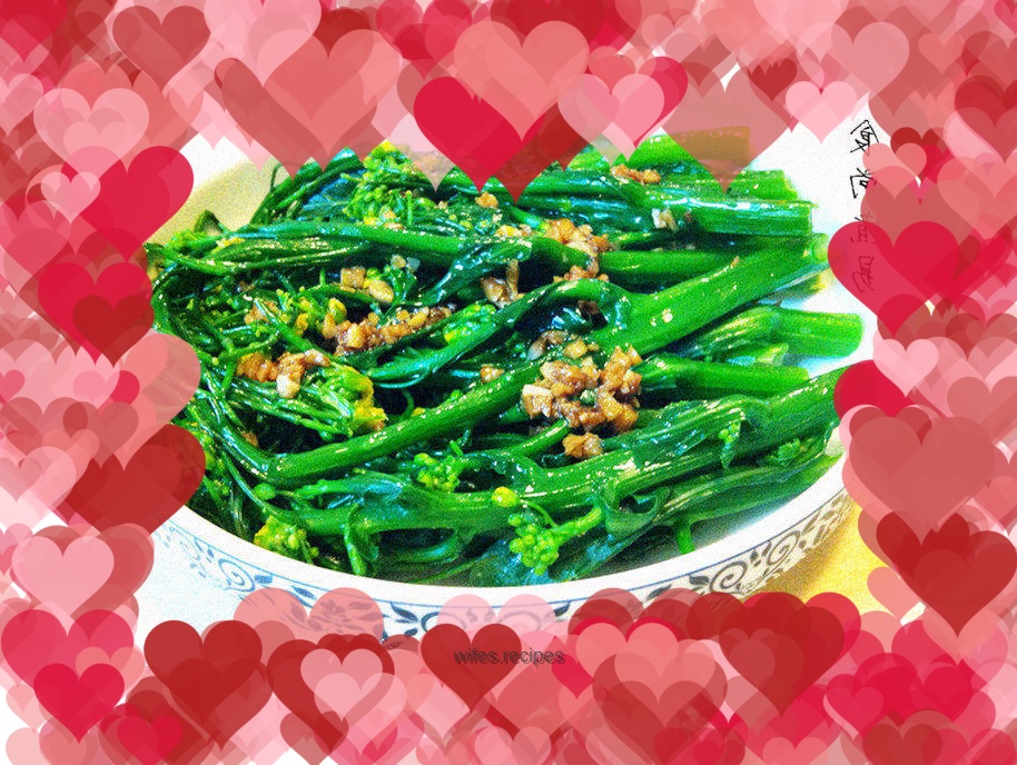 Boiled Choy Sum with Garlic