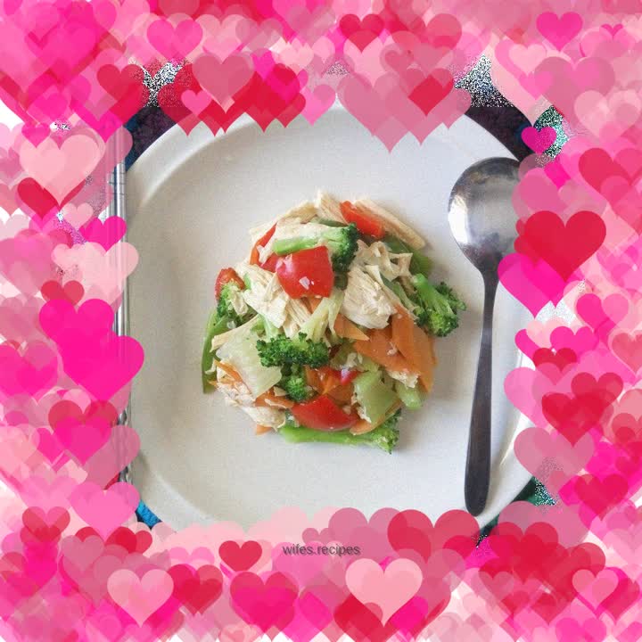 Three-step vegetarian assorted dishes