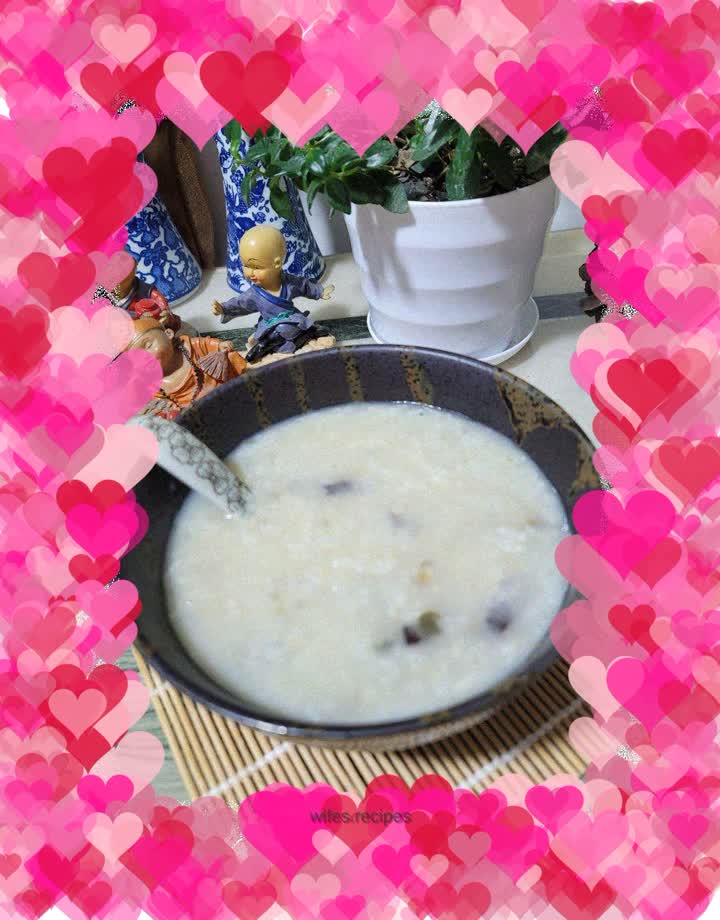 Preserved egg porridge
