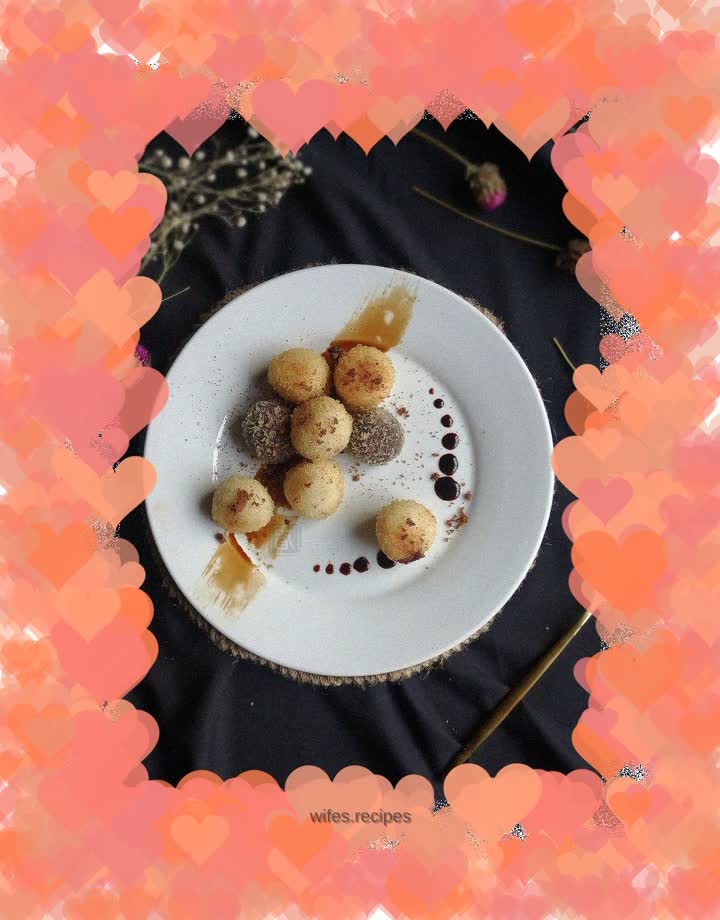 Crispy glutinous rice balls