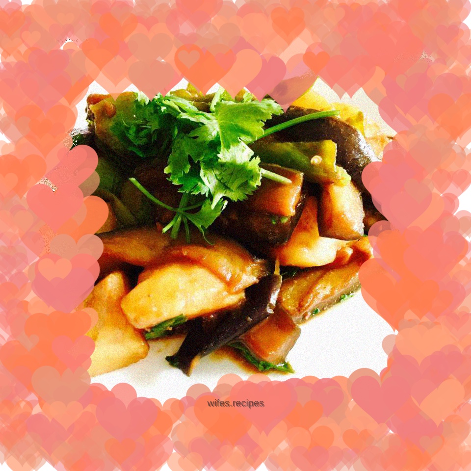 Sauce-flavored eggplant