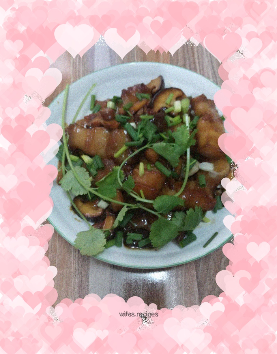 Braised Pork with Mushrooms