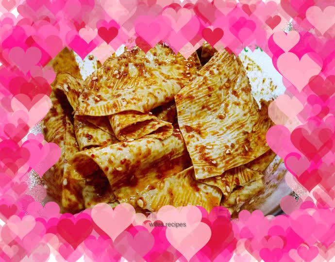 Homemade soybean oil spicy strips