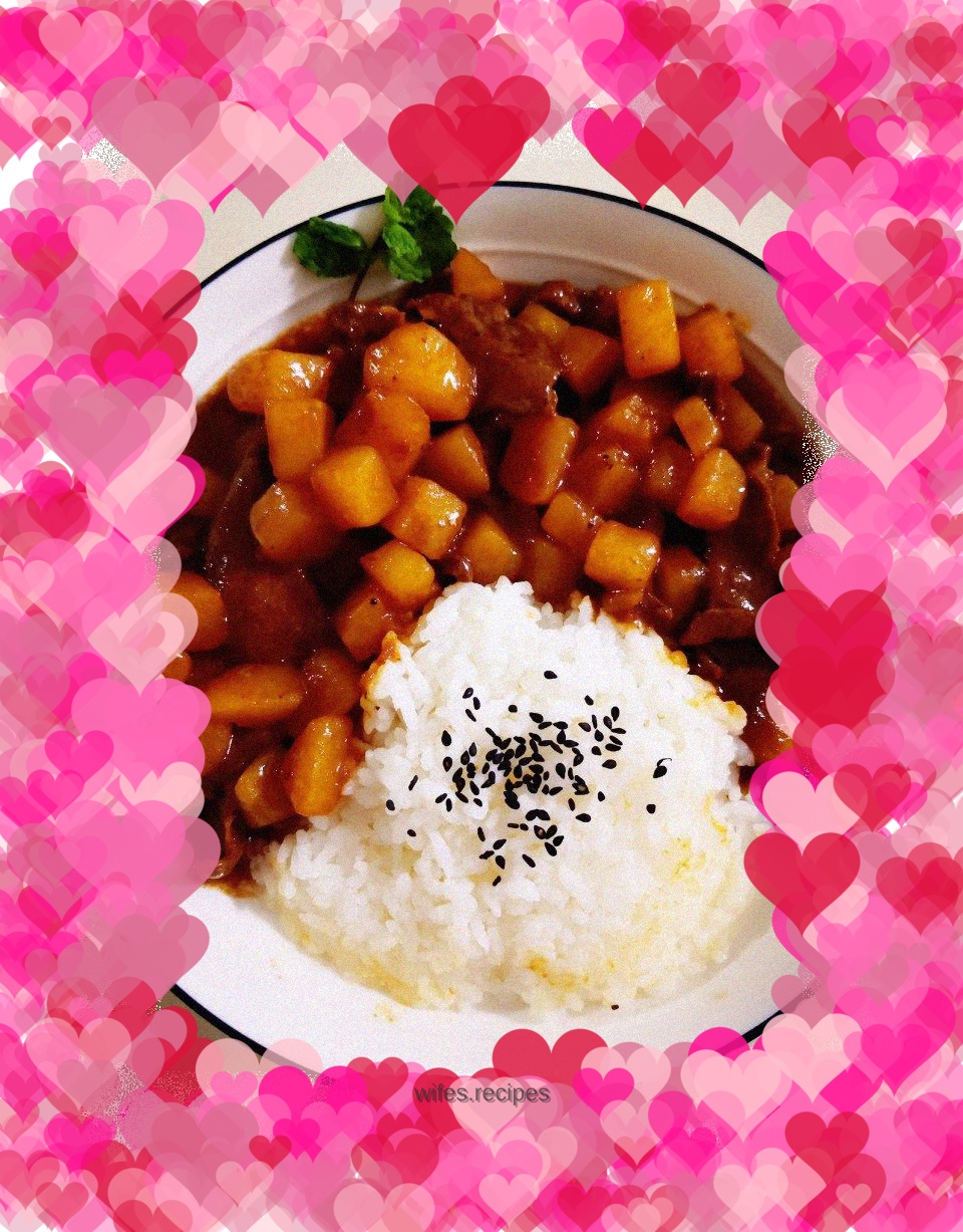 Black Pepper Potato Beef Rice