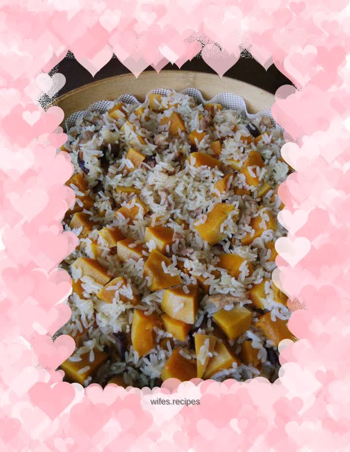 Steamed Pumpkin Rice
