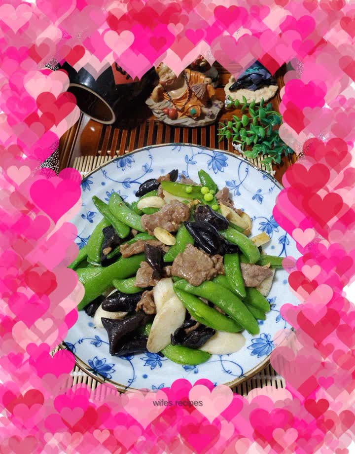 Three-color stir-fried pork