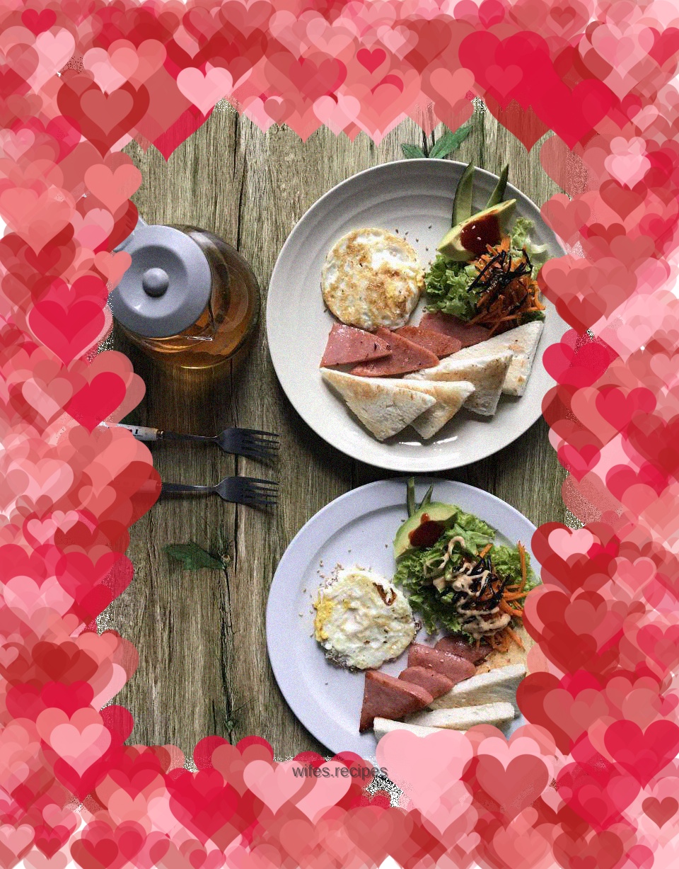 An artistic breakfast