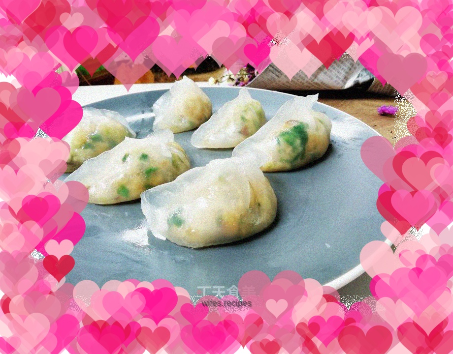 Spring seasonal delicacies - Shrimp and Green Vegetable Crystal Dumplings