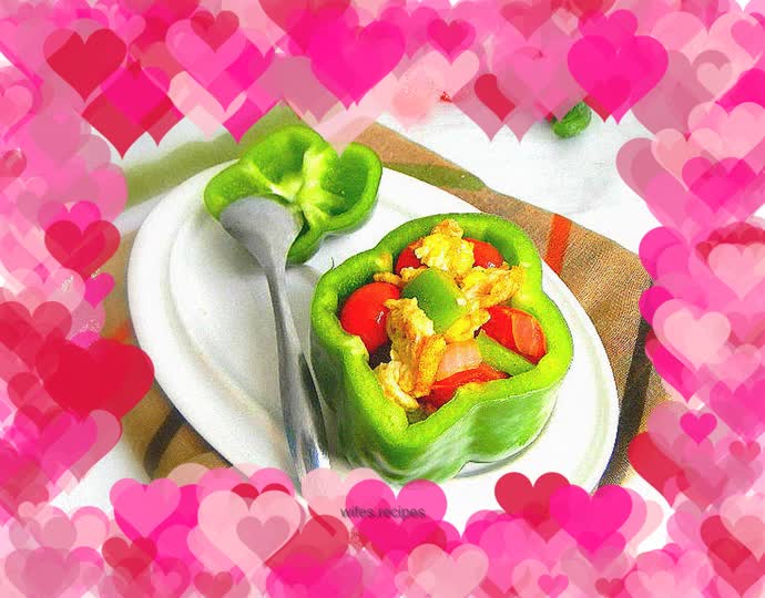 Refreshing green pepper cup