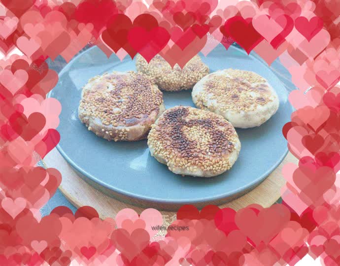 Sesame sauce pancakes