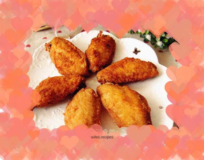 Fried beer chicken wings