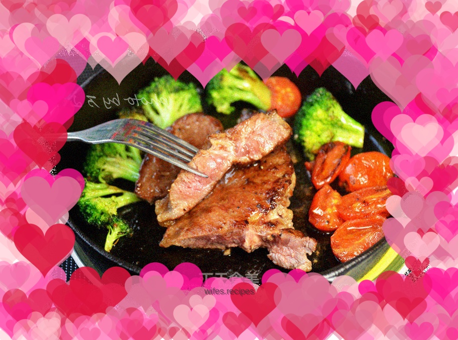 Pan-fried black pepper steak