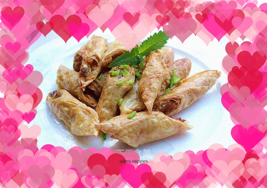 Yellow croaker wrapped in bean curd skin