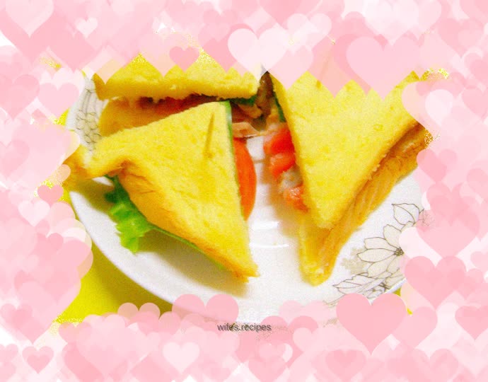 Roast duck and bacon sandwich