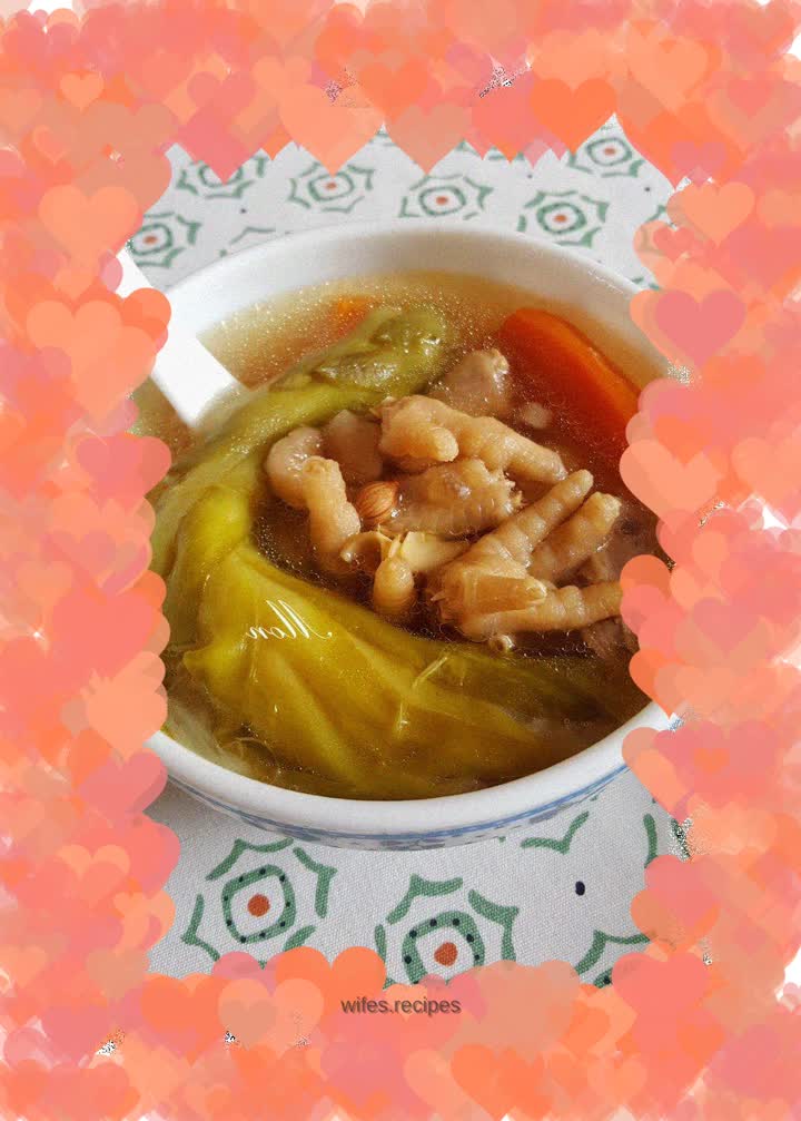 Autumn Soup~Stewed Pork Diaphragm with Fresh Bawang Flower