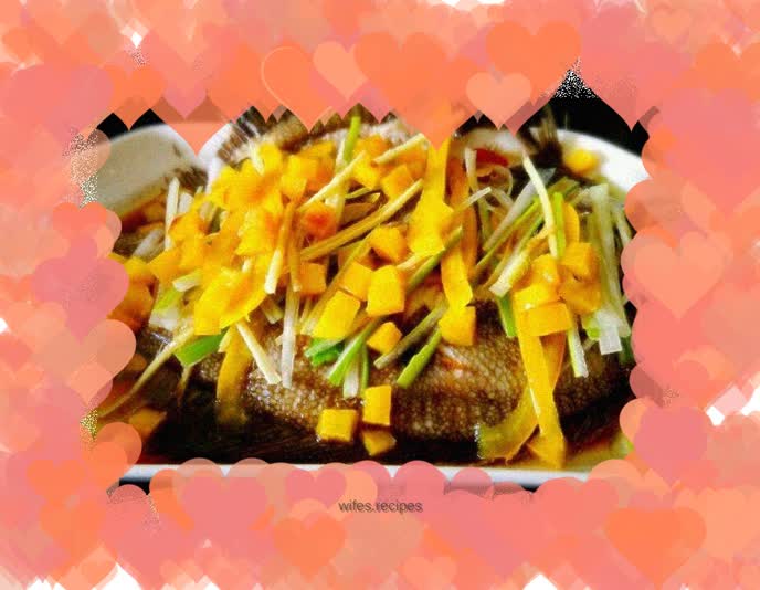 Steamed golden plate fish