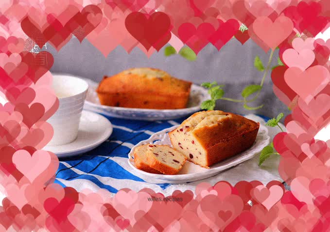 Quinoa Cranberry Pound Cake